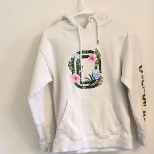 Overtime Floral Graphic White Hoodie